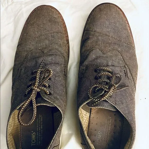 Toms | Shoes | Toms Canvas Navi Oxford Lace Up Shoe | Poshmark display picture 2